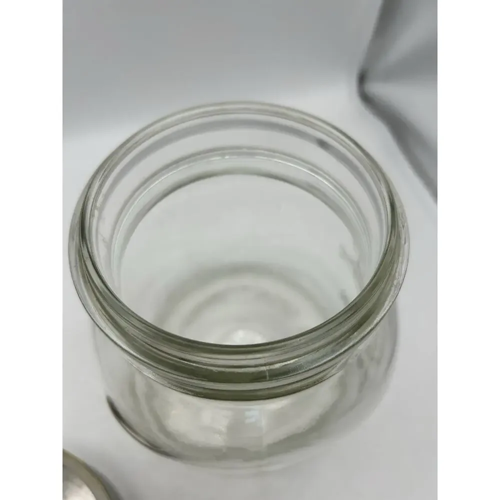 Ball Half Gallon 64 oz / 2 qt Glass Storage Canister Stainless Lid Mason Jar